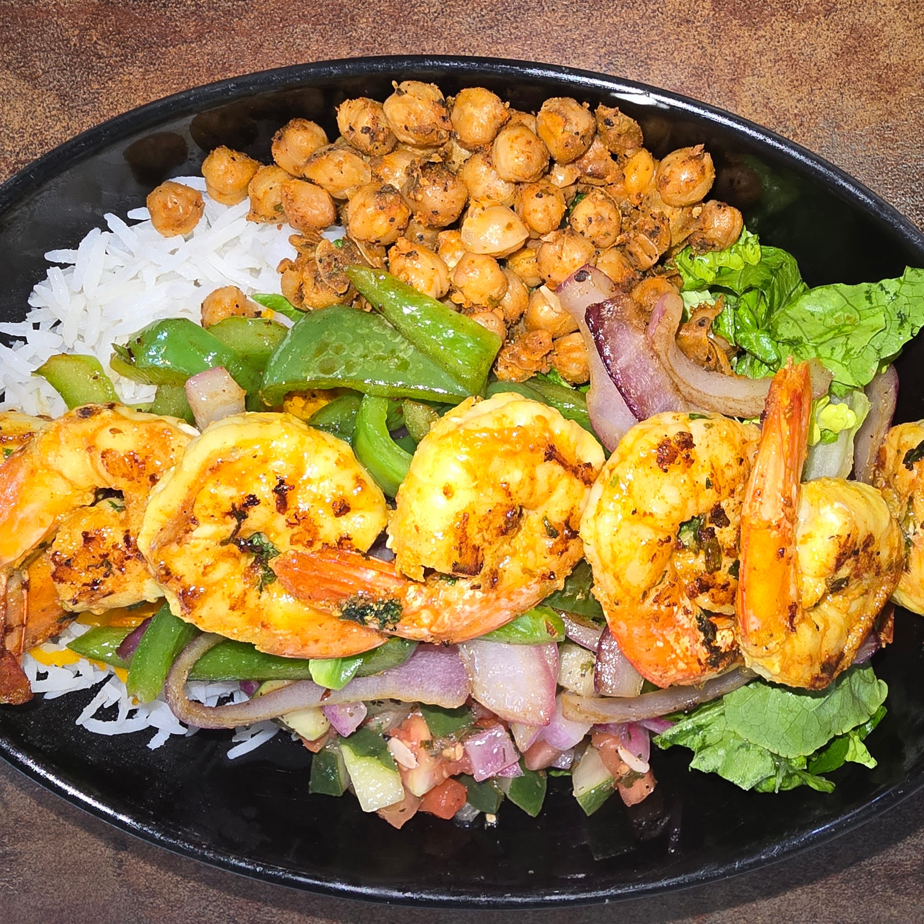 Shrimp Kabob.