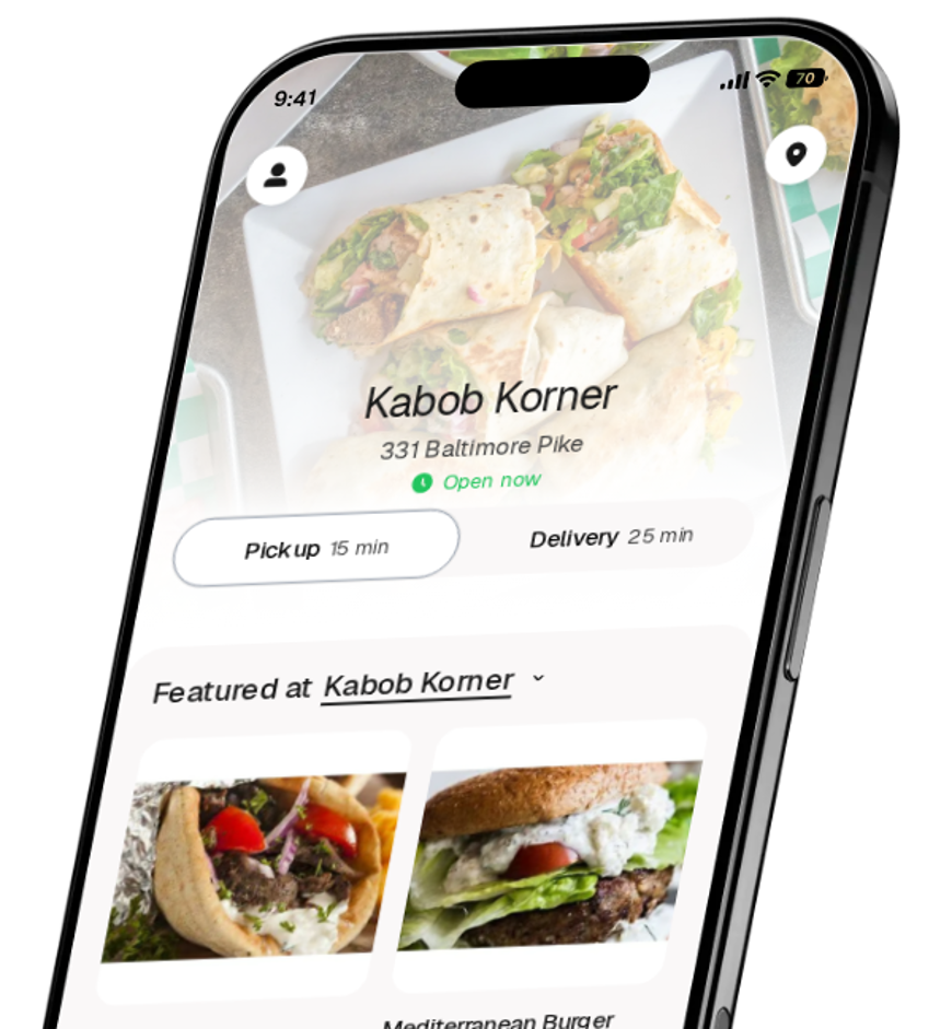Kabob Korner app preview