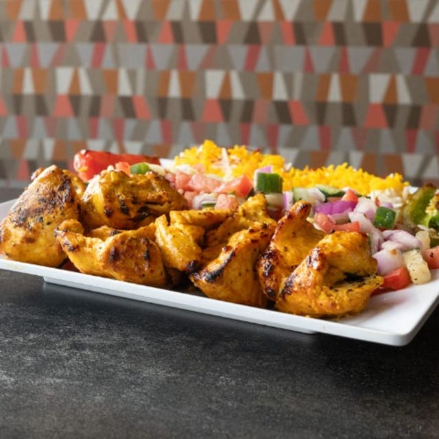 Saffron Chicken Kabob.