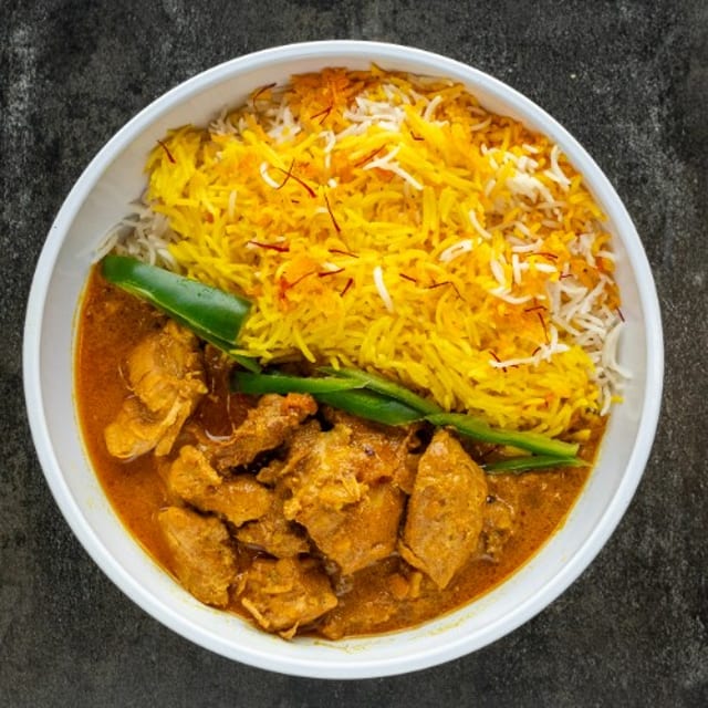 Mango Chicken Curry Bowl.