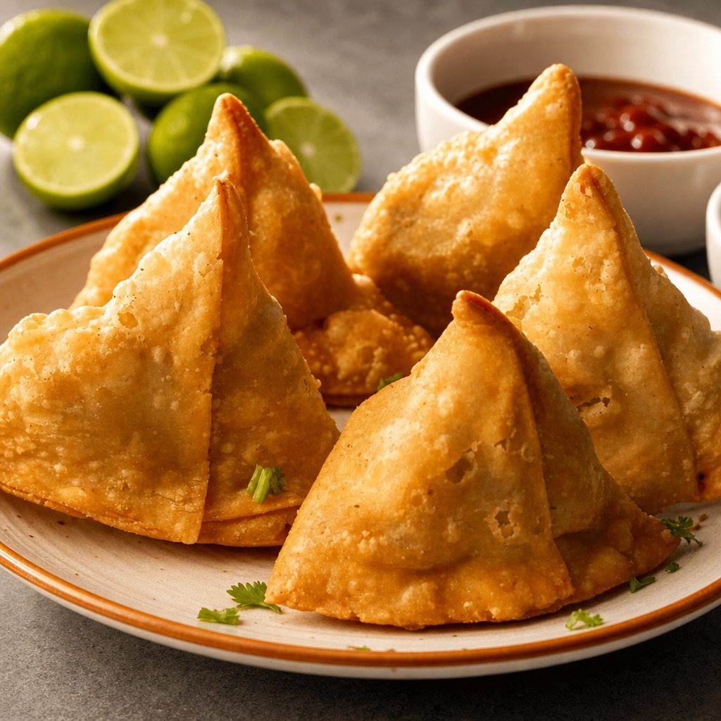 Vegetable samosa.