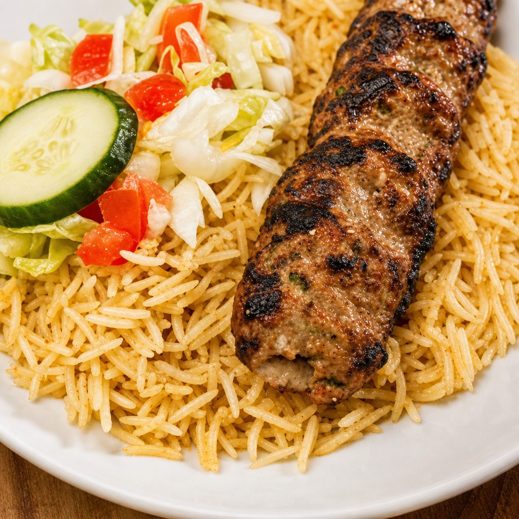 Chicken Seekh Kabob.