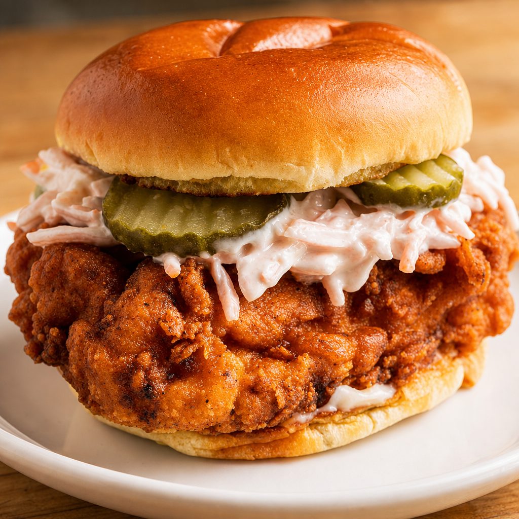 Nashville Hot Burger.