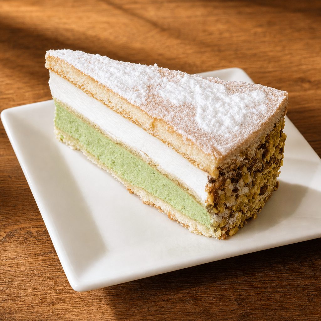 Pistachio Cheesecake.