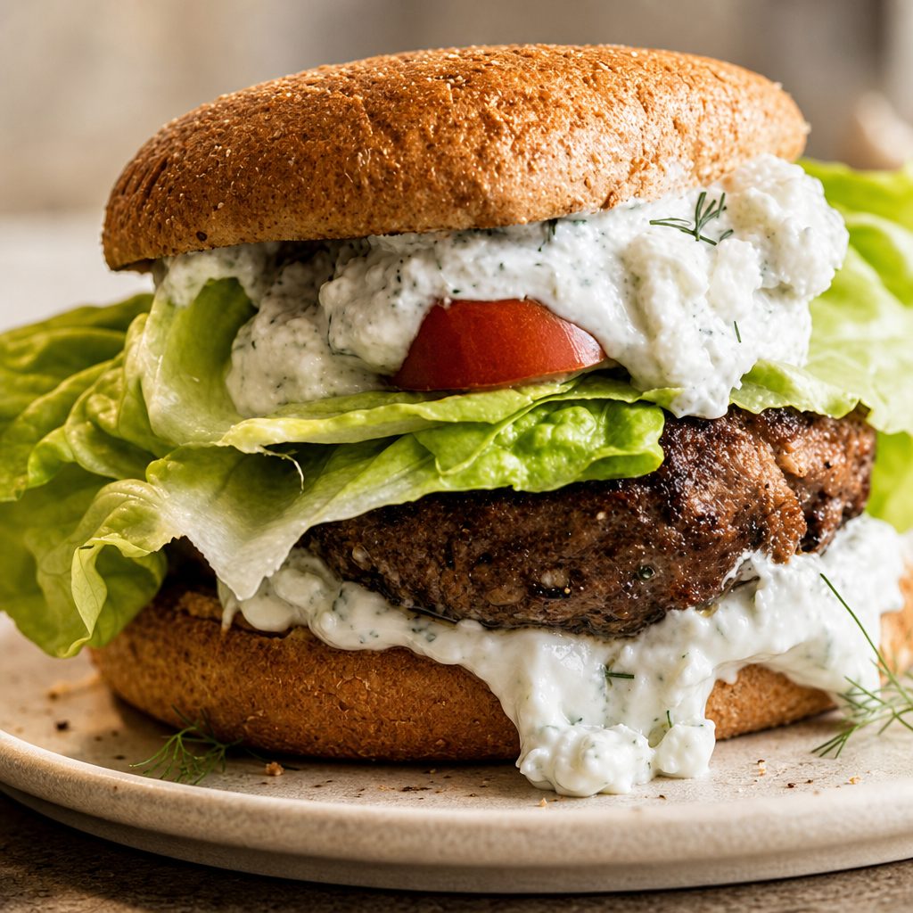 Mediterranean Burger.